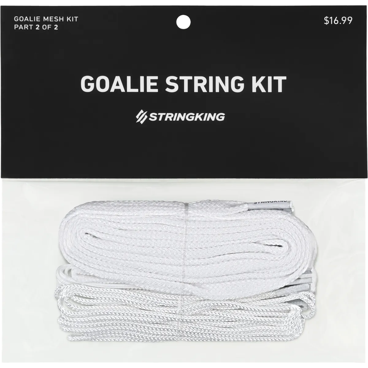 STRINGKING Lacrosse Goalie String Kit White