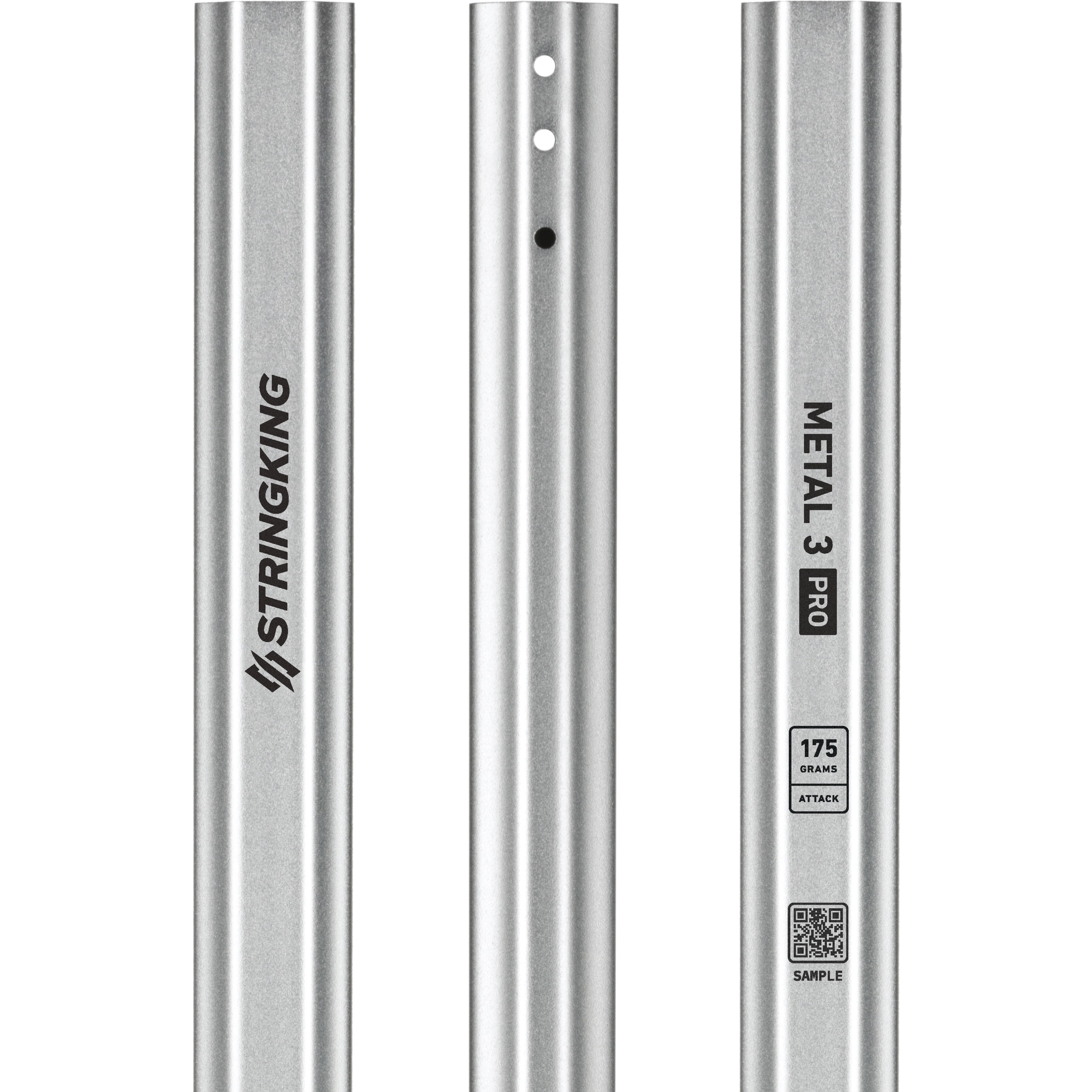 STRINGKING Lacrosse Metal 3 Pro Attack Shaft Silver ( 175 Grams )